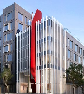 A modern building